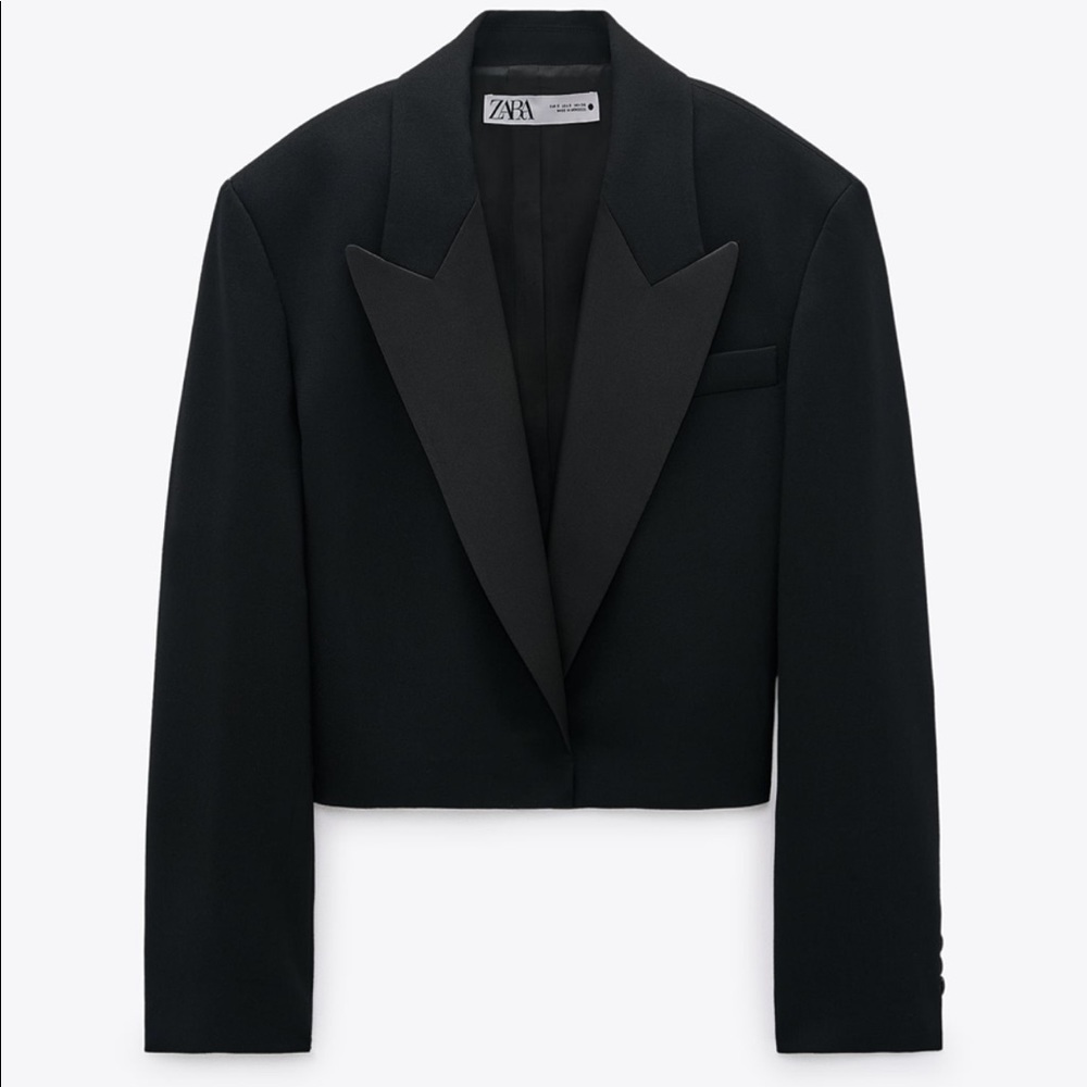 Zara Limited Edition oversized cropped blazerXS